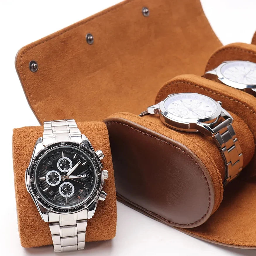 Portable 3-Slot Watch Organizer